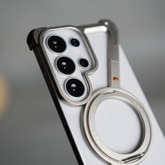 Galaxy S26 Ultra Z Shape Aluminum Metal Rotating Kickstand Frameless Design
