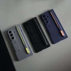Galaxy Z Fold 6 Front Glass Protection Case With PushUP S Pen Holder