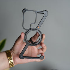 Galaxy S26 Ultra Z Shape Aluminum Metal Rotating Kickstand Frameless Design