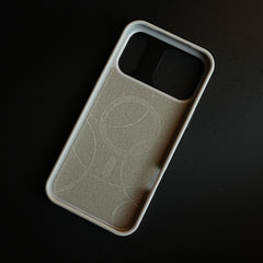iPhone 17 Series Premium PU Leather Cut Pattern MagSafe Case with Metal Camera Frame