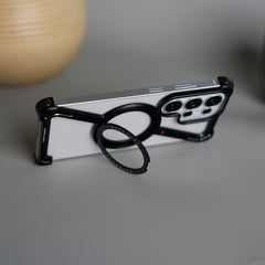Galaxy S26 Ultra Z Shape Aluminum Metal Rotating Kickstand Frameless Design