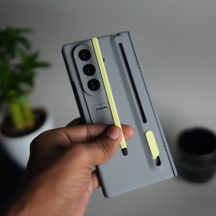 Galaxy Z Fold 6 Front Glass Protection Case With PushUP S Pen Holder