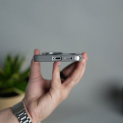 Galaxy S26 Ultra Carbon Textured Metal Camera Ring and Rotating Kick Stand Case
