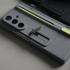 Galaxy Z Fold 6 Front Glass Protection Case With PushUP S Pen Holder