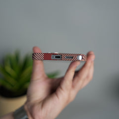 Galaxy S26 Ultra Carbon Fiber Texture Design Hard Pc MagSafe Case Cover OrangeTop Design