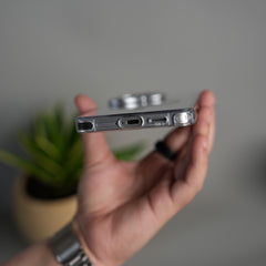 Galaxy S26 Ultra Transparent MagSafe Cover With Metal Camera Bump Kick Stand