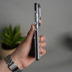 Galaxy S26 Ultra Transparent MagSafe Cover With Metal Camera Bump Kick Stand