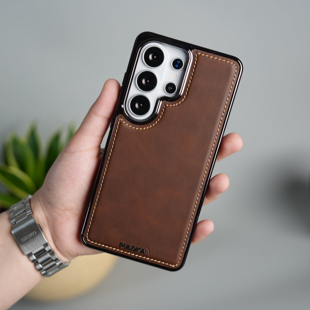 Galaxy S26 Ultra Premium Leather Case Cover
