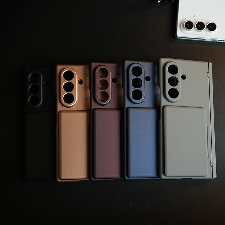Premium Silk Matte Case for Samsung Galaxy Z Fold 7 | Built-In Card Holder & Hinge Protection (Copy)