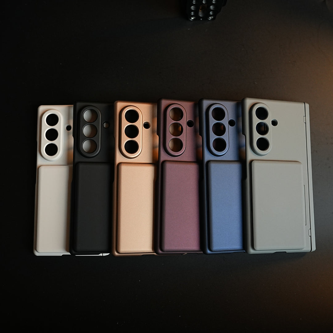Premium Silk Matte Case for Samsung Galaxy Z Fold 7 | Built-In Card Holder & Hinge Protection (Copy)