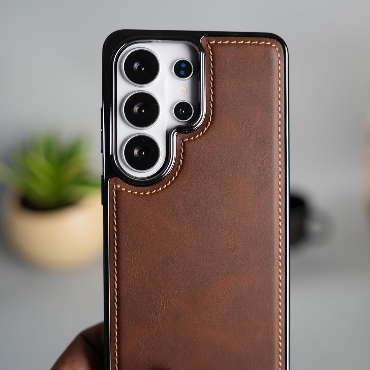 Galaxy S26 Ultra Premium Leather Case Cover