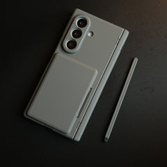 Premium Silk Matte Case for Samsung Galaxy Z Fold 7 | Built-In Card Holder & Hinge Protection