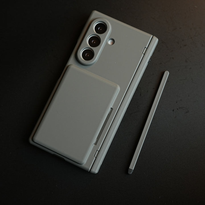 Premium Silk Matte Case for Samsung Galaxy Z Fold 7 | Built-In Card Holder & Hinge Protection (Copy)