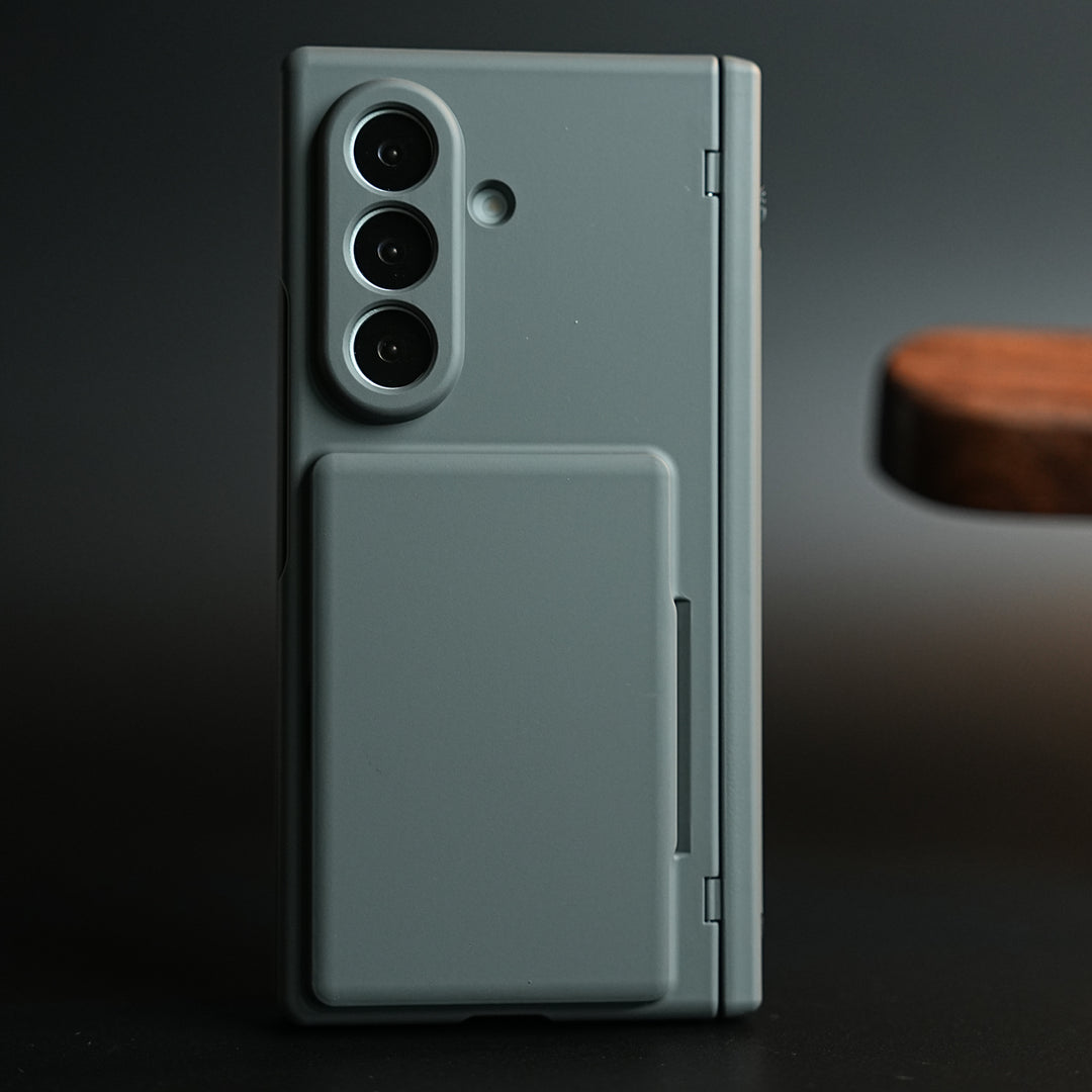 Premium Silk Matte Case for Samsung Galaxy Z Fold 7 | Built-In Card Holder & Hinge Protection (Copy)