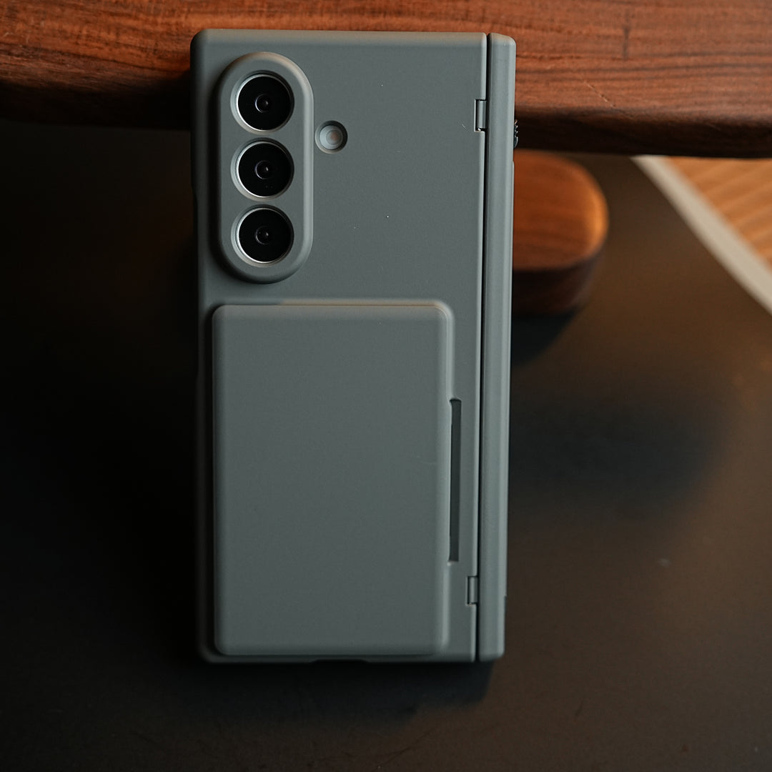 Premium Silk Matte Case for Samsung Galaxy Z Fold 7 | Built-In Card Holder & Hinge Protection (Copy)
