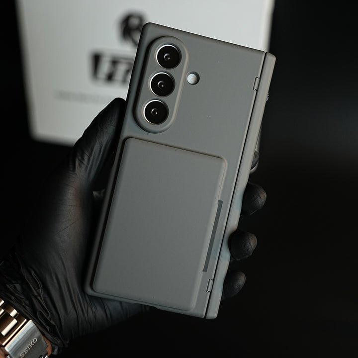 Premium Silk Matte Case for Samsung Galaxy Z Fold 7 | Built-In Card Holder & Hinge Protection (Copy)