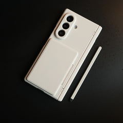 Premium Silk Matte Case for Samsung Galaxy Z Fold 7 | Built-In Card Holder & Hinge Protection