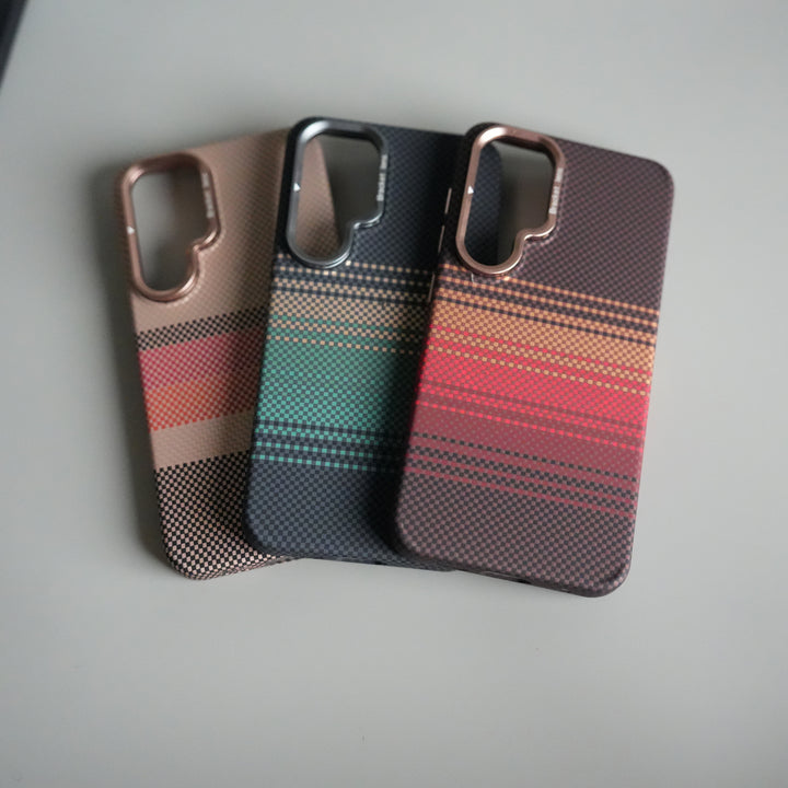 Galaxy S24 Carbon Fiber Texture Design Hard Pc MagSafe Case Cover