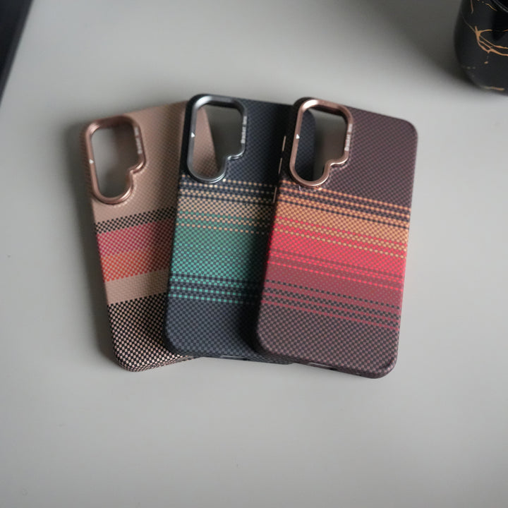Galaxy S24 Carbon Fiber Texture Design Hard Pc MagSafe Case Cover