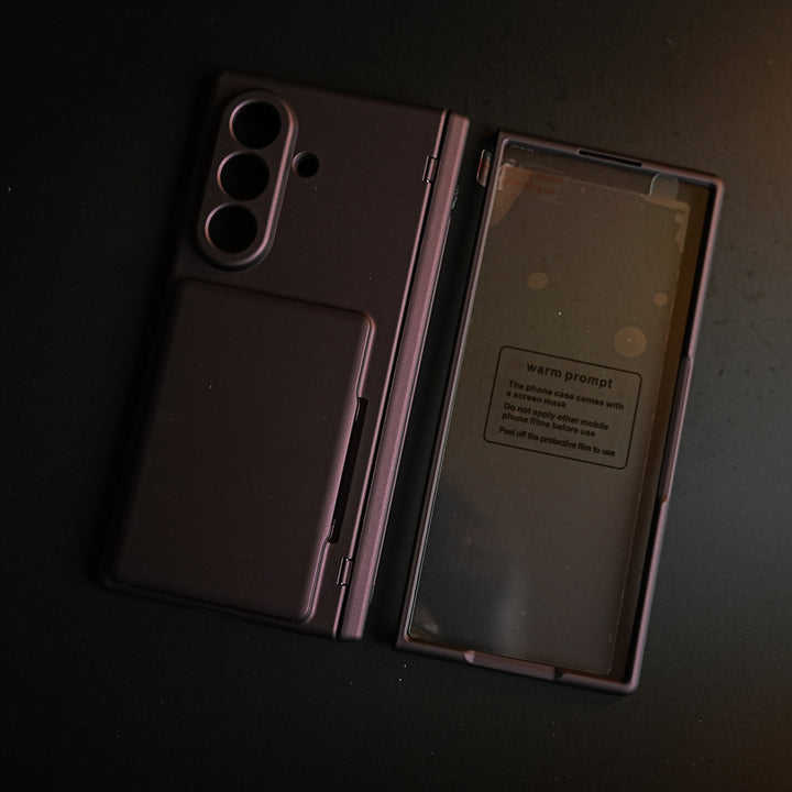 Premium Silk Matte Case for Samsung Galaxy Z Fold 7 | Built-In Card Holder & Hinge Protection (Copy)