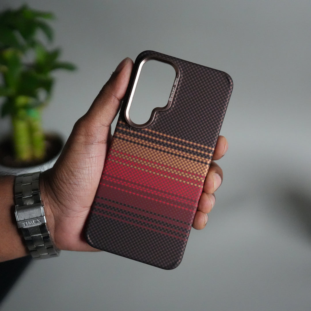 Galaxy S24 Carbon Fiber Texture Design Hard Pc MagSafe Case Cover