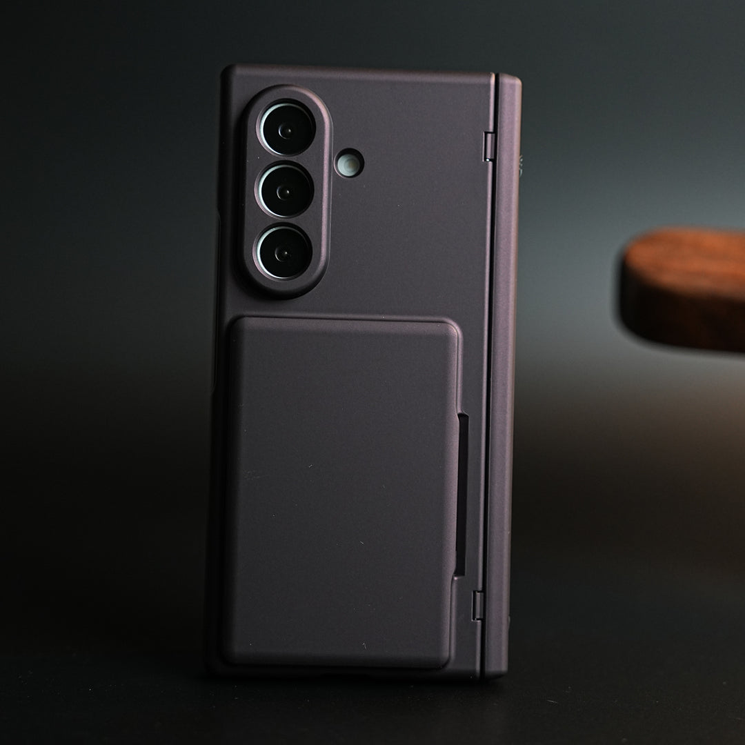 Premium Silk Matte Case for Samsung Galaxy Z Fold 7 | Built-In Card Holder & Hinge Protection (Copy)