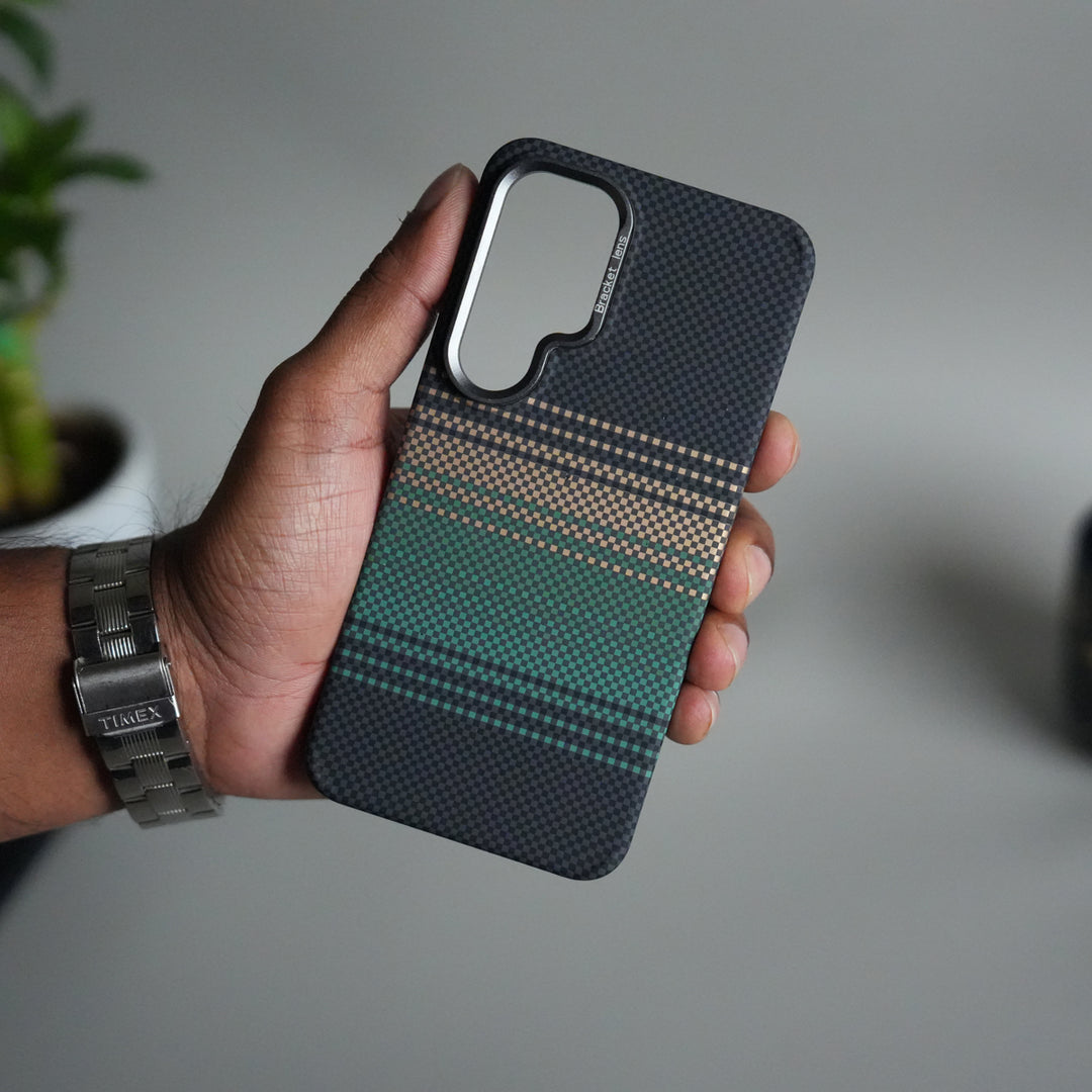 Galaxy S24 Carbon Fiber Texture Design Hard Pc MagSafe Case Cover