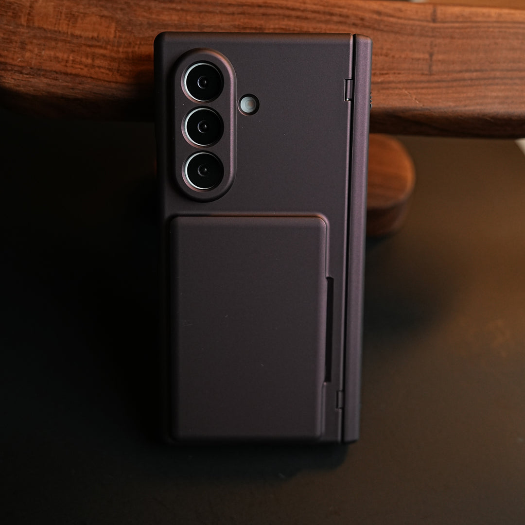 Premium Silk Matte Case for Samsung Galaxy Z Fold 7 | Built-In Card Holder & Hinge Protection (Copy)