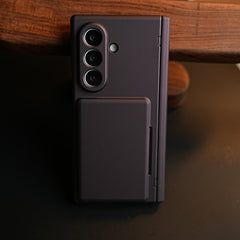 Premium Silk Matte Case for Samsung Galaxy Z Fold 7 | Built-In Card Holder & Hinge Protection