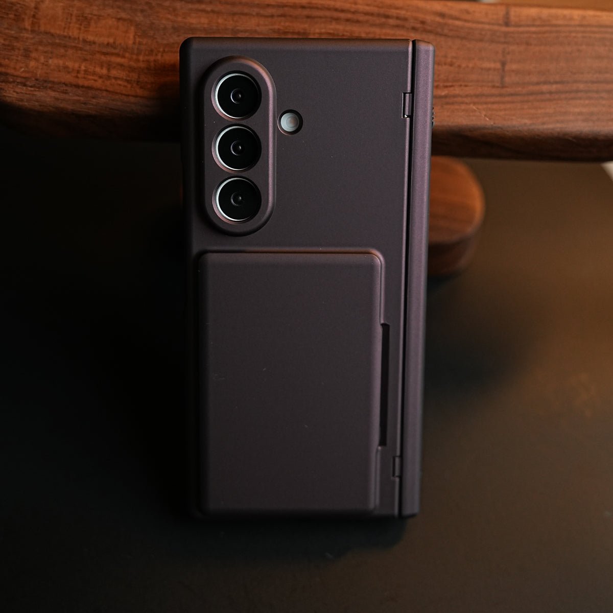 Premium Silk Matte Case for Samsung Galaxy Z Fold 7 | Built-In Card Holder & Hinge Protection