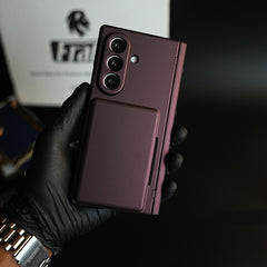 Premium Silk Matte Case for Samsung Galaxy Z Fold 7 | Built-In Card Holder & Hinge Protection