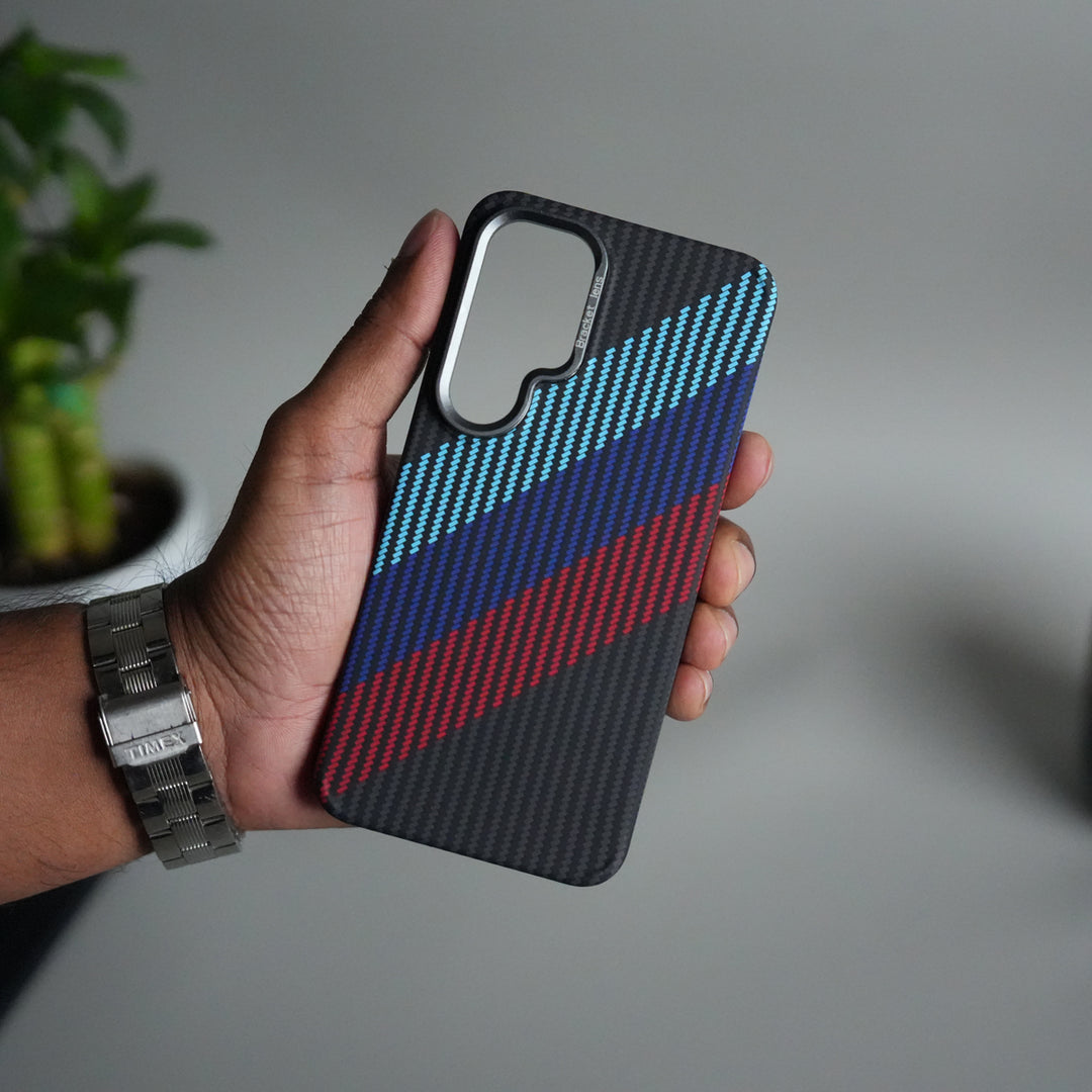 Galaxy S24 Carbon Fiber Texture Design Hard Pc MagSafe Case Cover