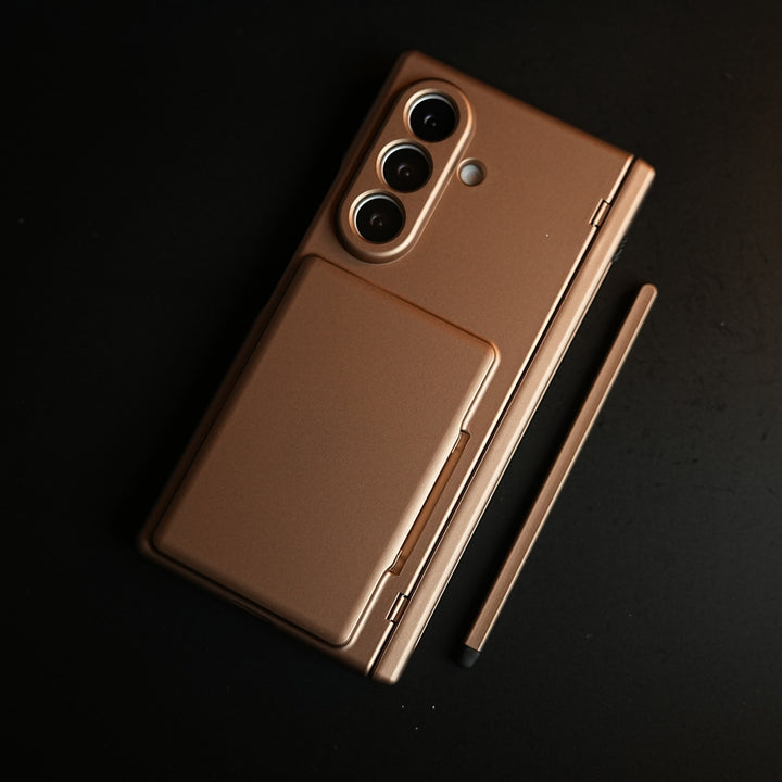 Premium Silk Matte Case for Samsung Galaxy Z Fold 7 | Built-In Card Holder & Hinge Protection (Copy)