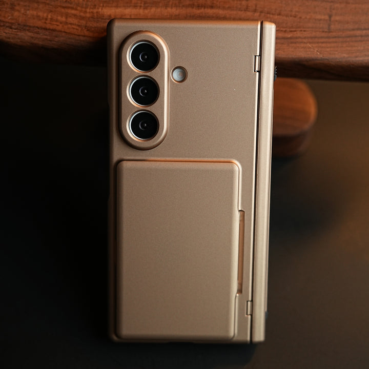 Premium Silk Matte Case for Samsung Galaxy Z Fold 7 | Built-In Card Holder & Hinge Protection (Copy)