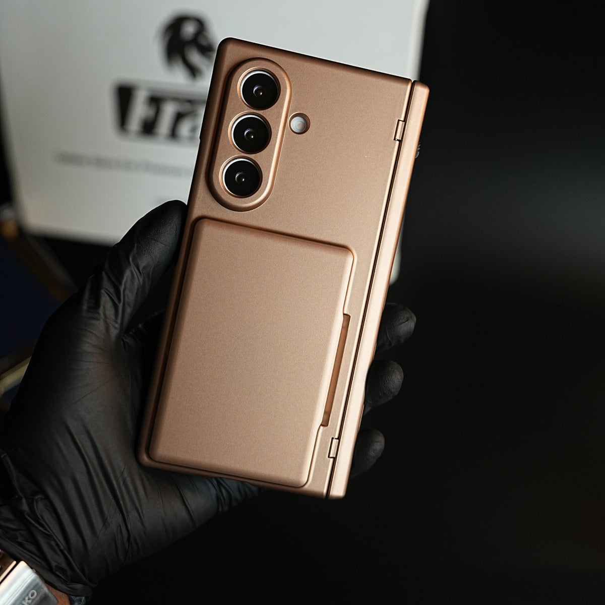Premium Silk Matte Case for Samsung Galaxy Z Fold 7 | Built-In Card Holder & Hinge Protection