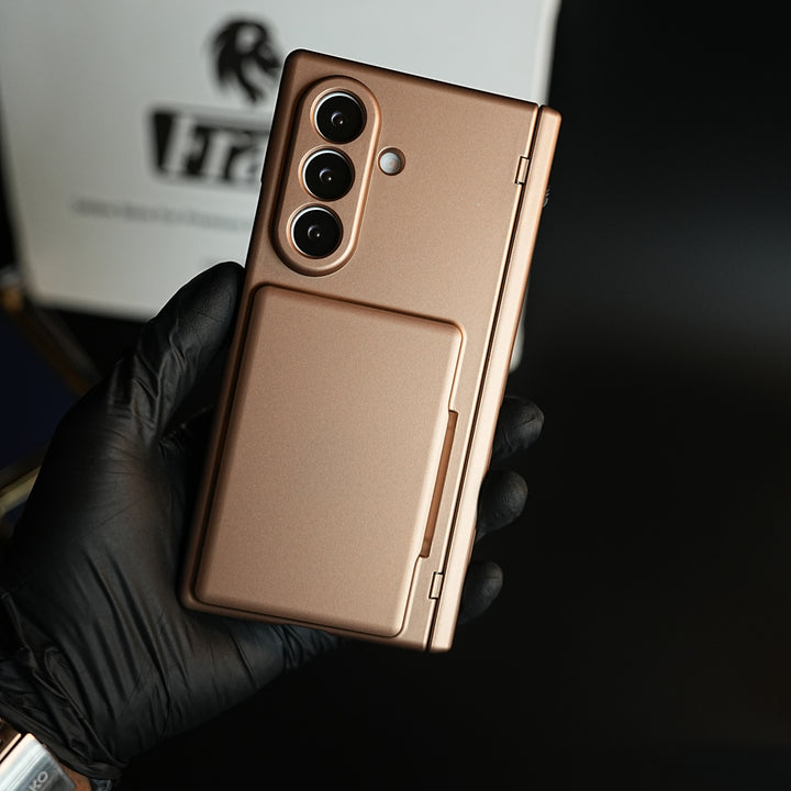 Premium Silk Matte Case for Samsung Galaxy Z Fold 7 | Built-In Card Holder & Hinge Protection (Copy)