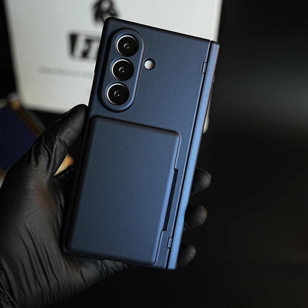 Premium Silk Matte Case for Samsung Galaxy Z Fold 7 | Built-In Card Holder & Hinge Protection (Copy)