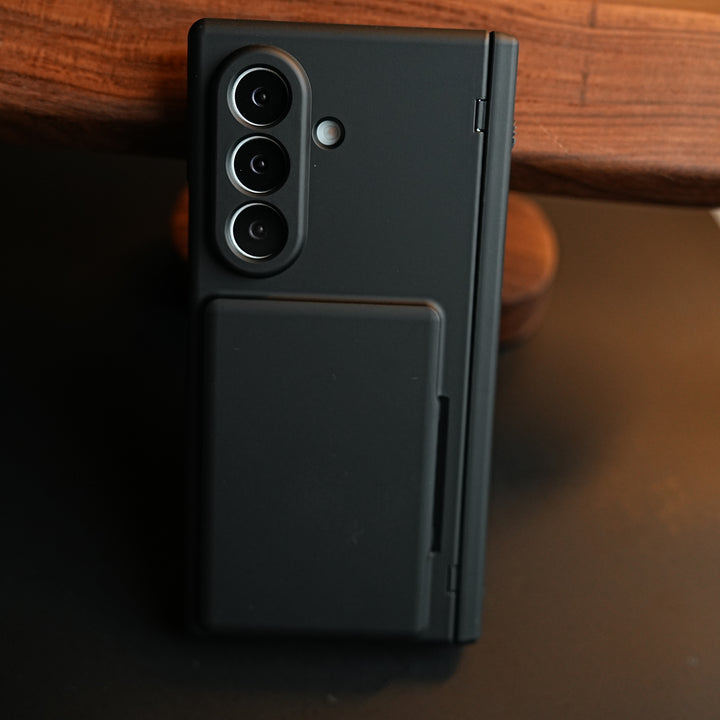 Premium Silk Matte Case for Samsung Galaxy Z Fold 7 | Built-In Card Holder & Hinge Protection (Copy)