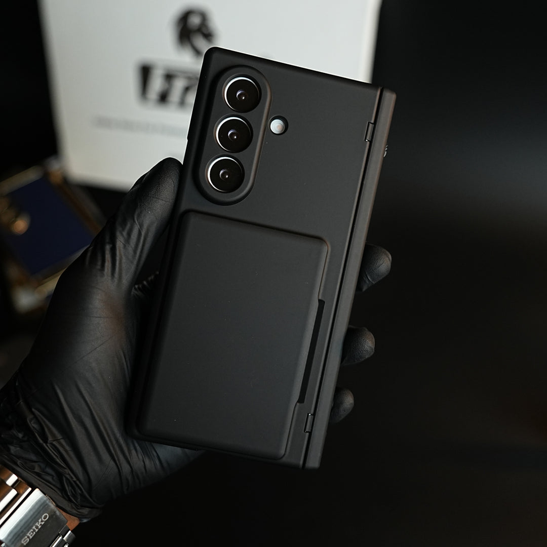 Premium Silk Matte Case for Samsung Galaxy Z Fold 7 | Built-In Card Holder & Hinge Protection (Copy)
