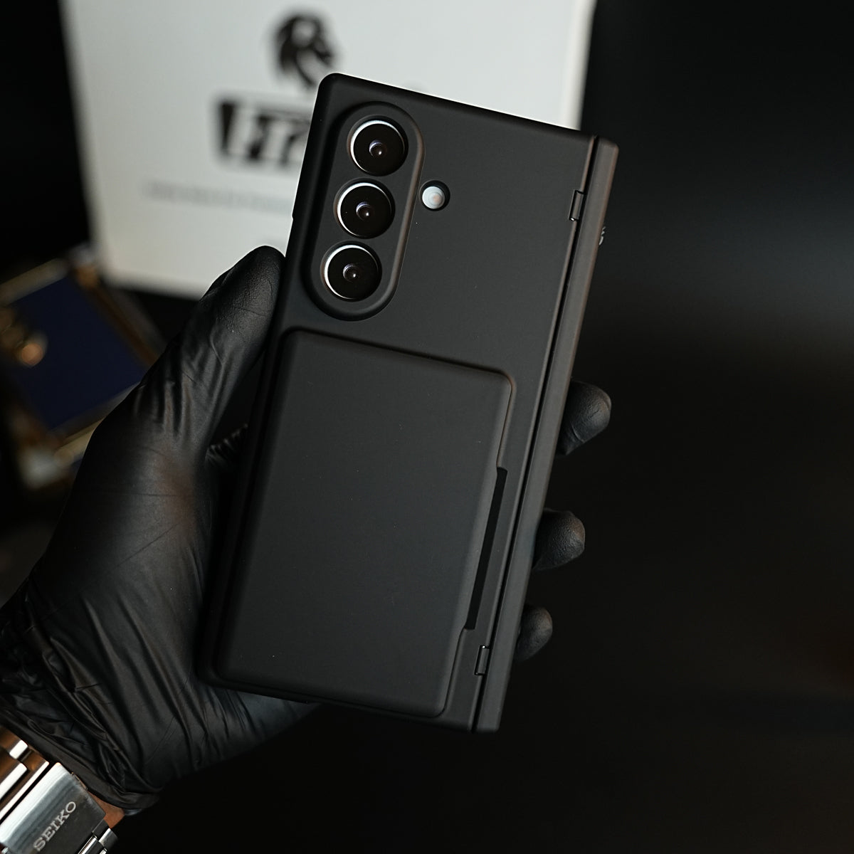 Premium Silk Matte Case for Samsung Galaxy Z Fold 7 | Built-In Card Holder & Hinge Protection