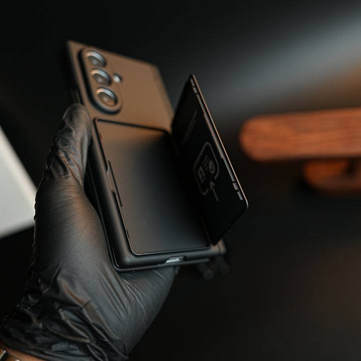 Premium Silk Matte Case for Samsung Galaxy Z Fold 7 | Built-In Card Holder & Hinge Protection (Copy)