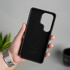 Galaxy S26 Ultra Leather Case | Classic Middle Stitched PU Back Cover