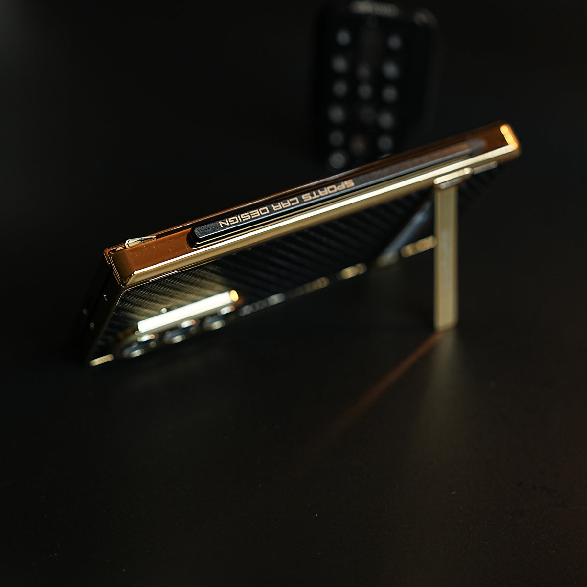 Textured Case with Metallic Stand for Galaxy Z Fold 7 | Protective Front Frame