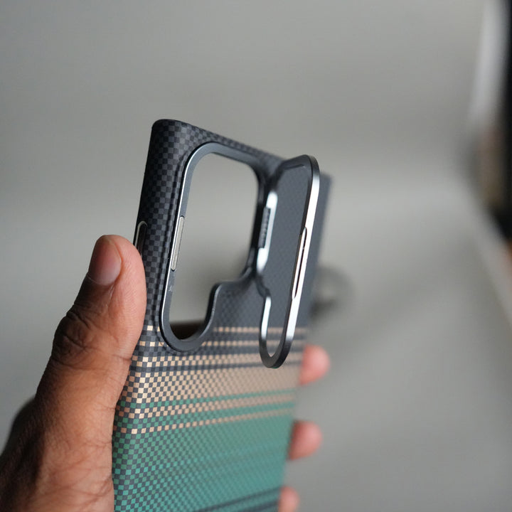 Galaxy S24 Ultra Carbon Fiber Texture Design Hard Pc MagSafe Case Cover