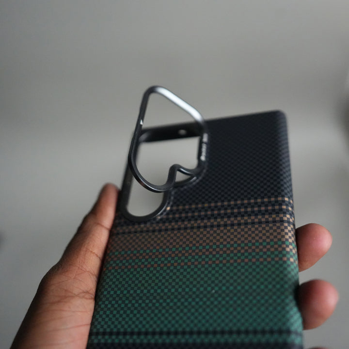 Galaxy S24 Ultra Carbon Fiber Texture Design Hard Pc MagSafe Case Cover
