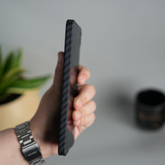 Galaxy S26 Ultra Carbon Fiber Slim Case | Ultra-Thin Magnetic Charging Ring Cover
