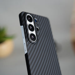 Galaxy S26 Ultra Carbon Fiber Slim Case | Ultra-Thin Magnetic Charging Ring Cover