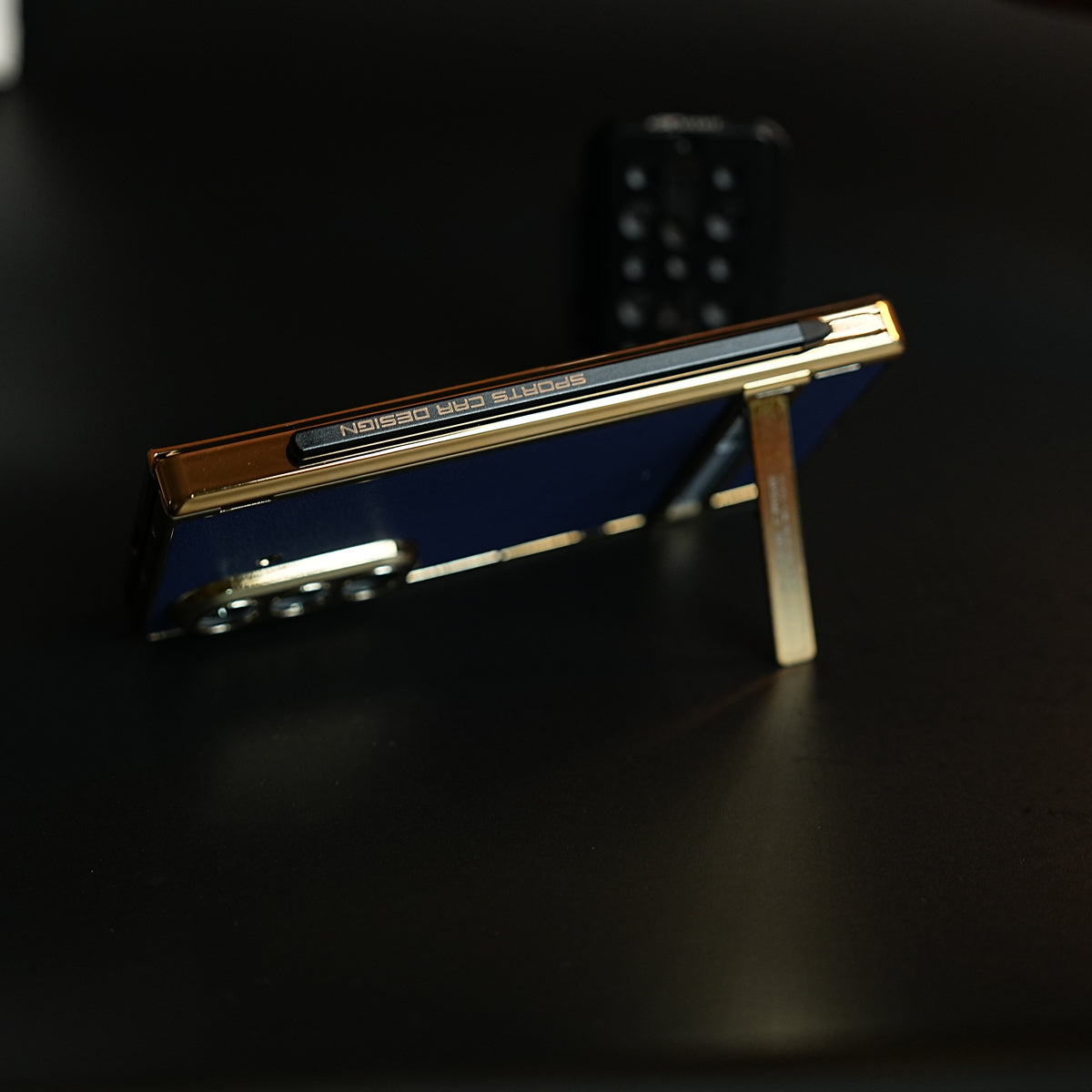 Textured Case with Metallic Stand for Galaxy Z Fold 7 | Protective Front Frame