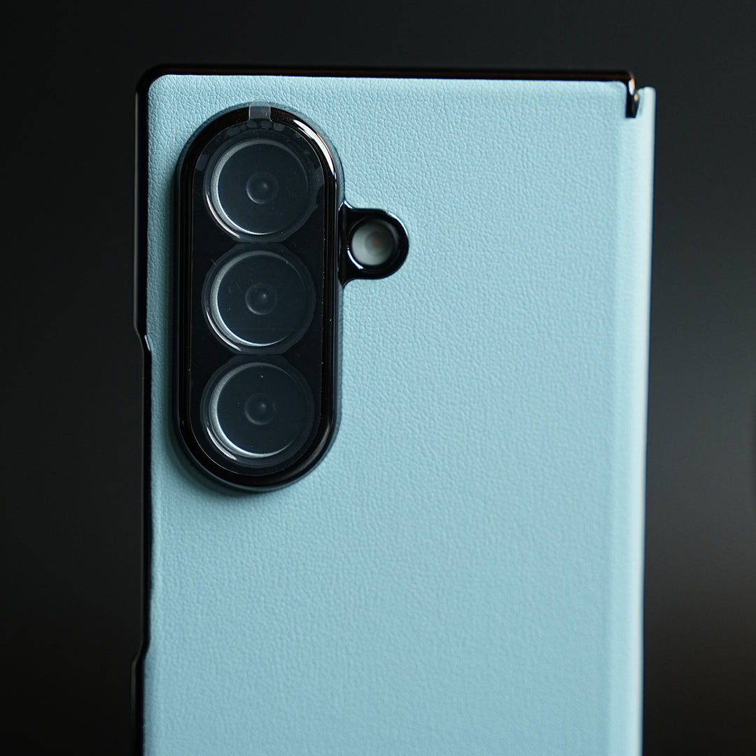 Leather Texture Full Cover Case for Galaxy Z Fold 8 Ultra | Built-In Metal Stand