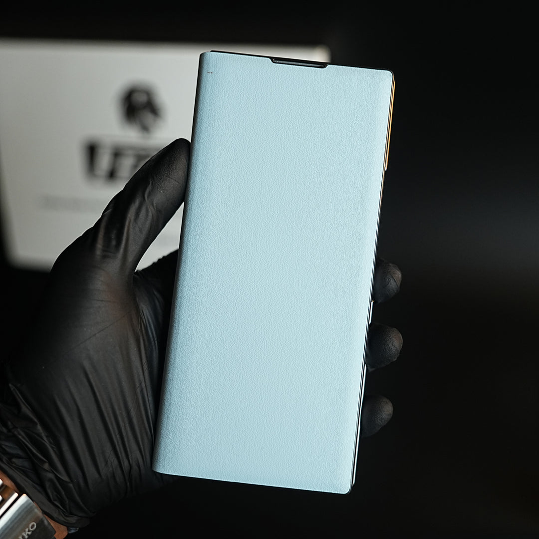 Leather Texture Full Cover Case for Galaxy Z Fold 8 Ultra | Built-In Metal Stand